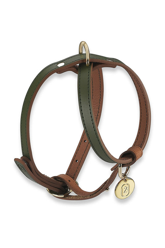 Leather Dog Cross Harness