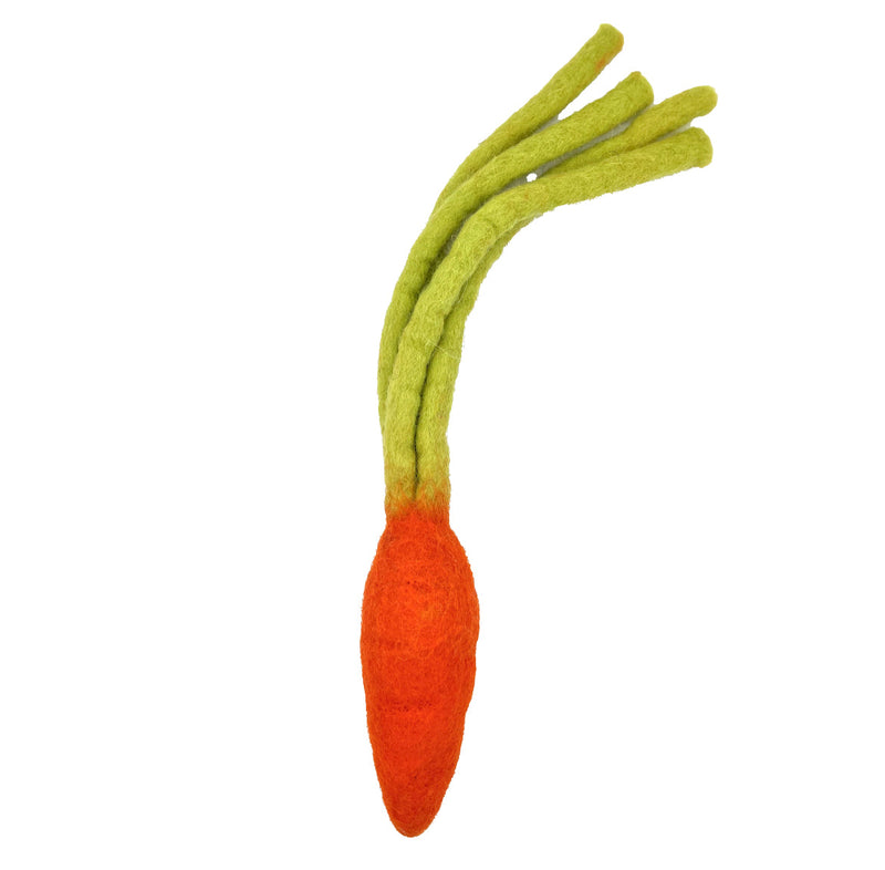 Crunchy Carrot - Felt Cat Toy