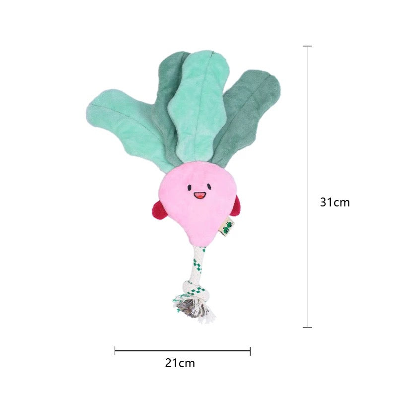 Stuffing-Free Radish toy