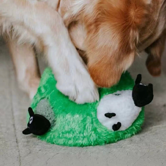 🐑 Green Sheep Hide & Seek Dog Toy