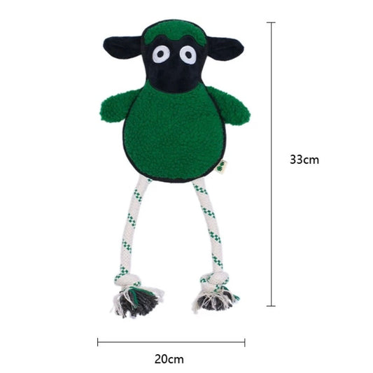 🐑 Eco-Friendly Plush & Rope Sheep Toys