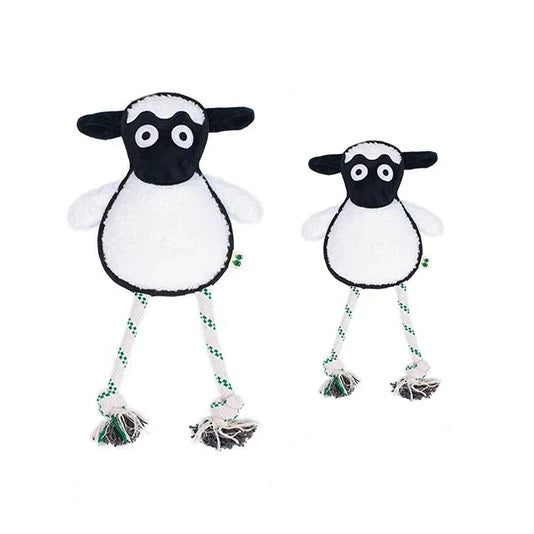 🐑 Eco-Friendly Plush & Rope Sheep Toys