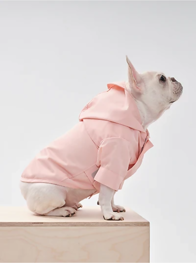 Tribeca Adjustable Velcro Raincoat Pink Side