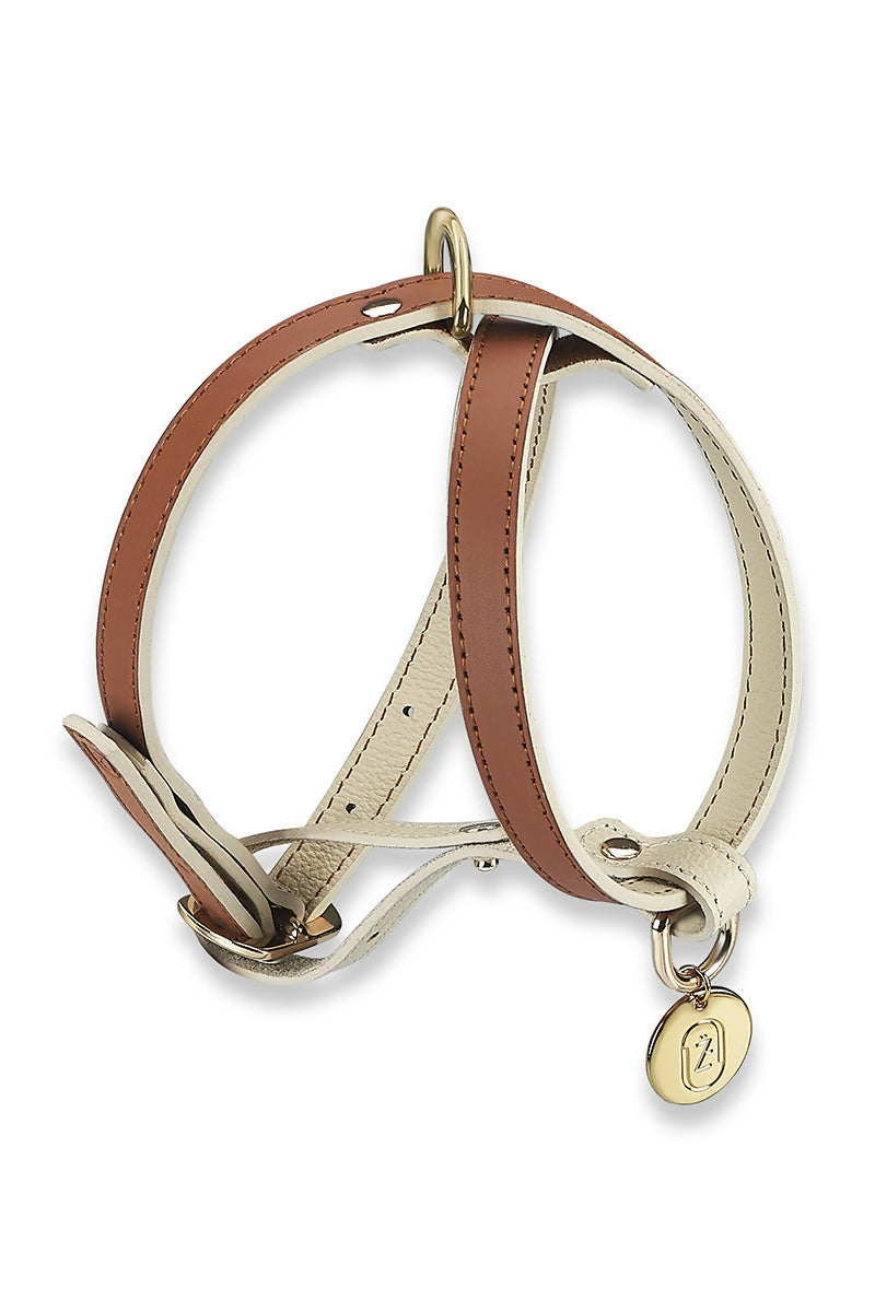 Leather Dog Cross Harness