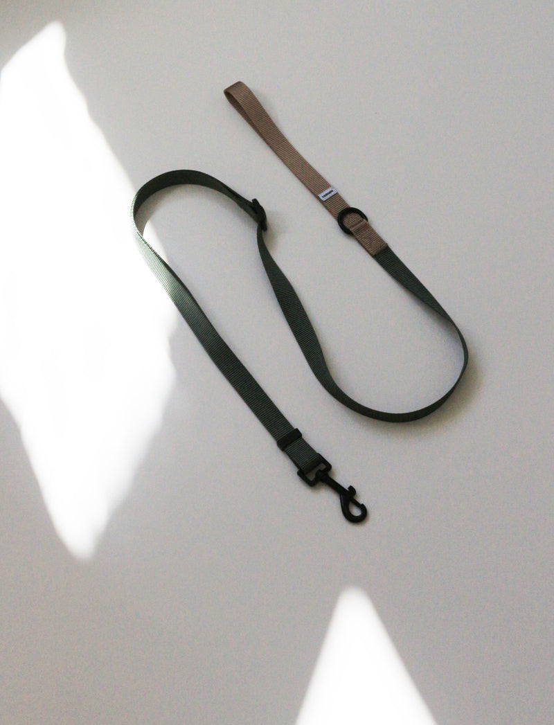 Luna leash Green Sand