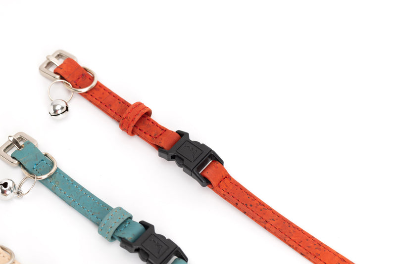 Red Cork Cat Collar