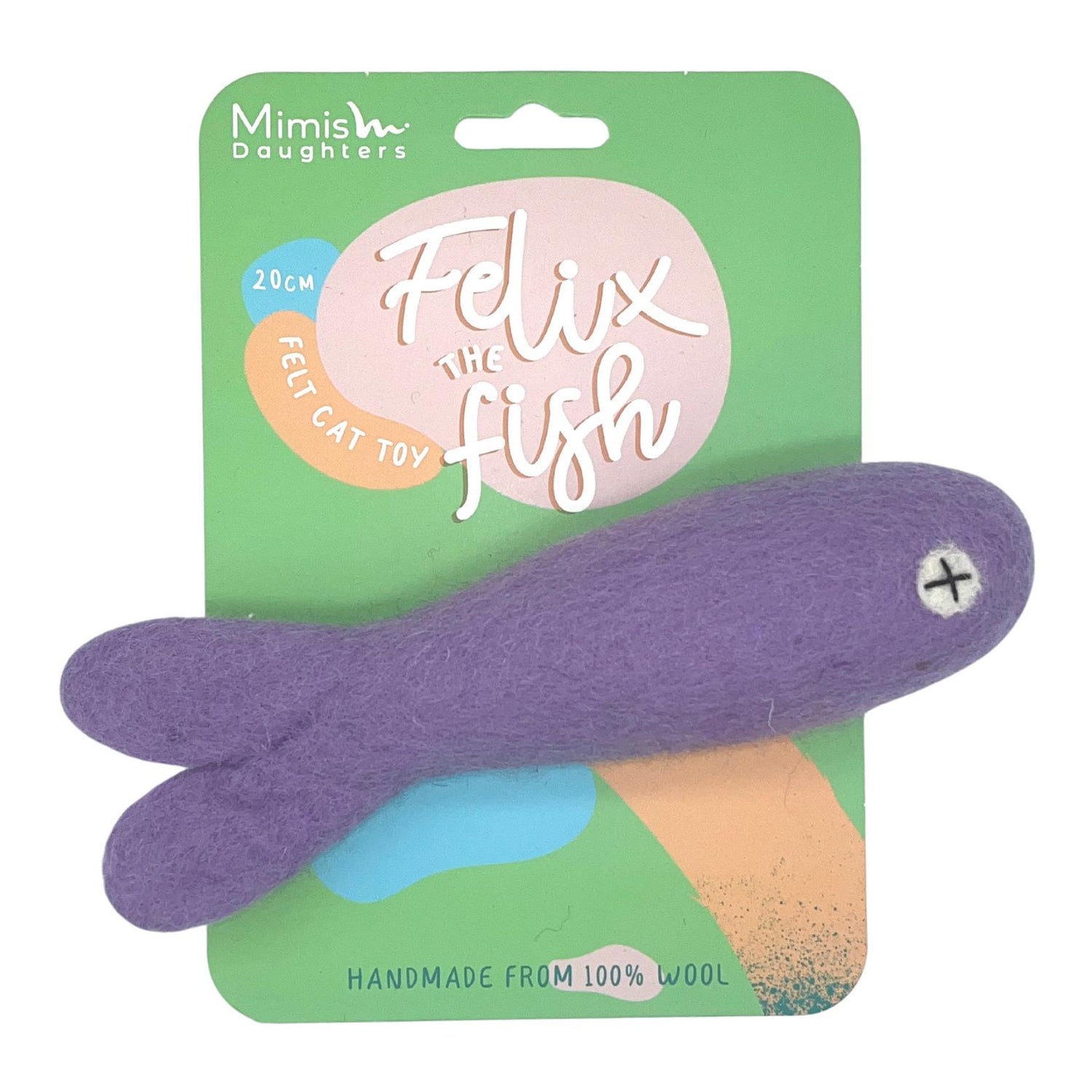 Felix the Fish 20cm - Felt Cat Toy