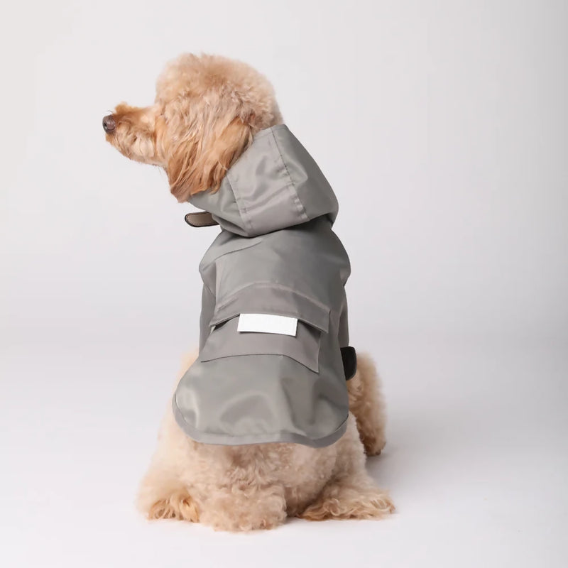 Bowery Raincoat Grey Back