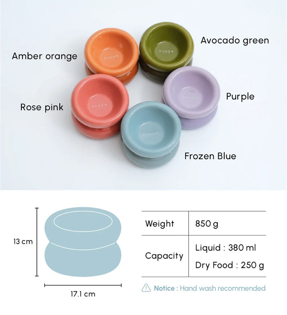 Soufflé Pet Bowl colours