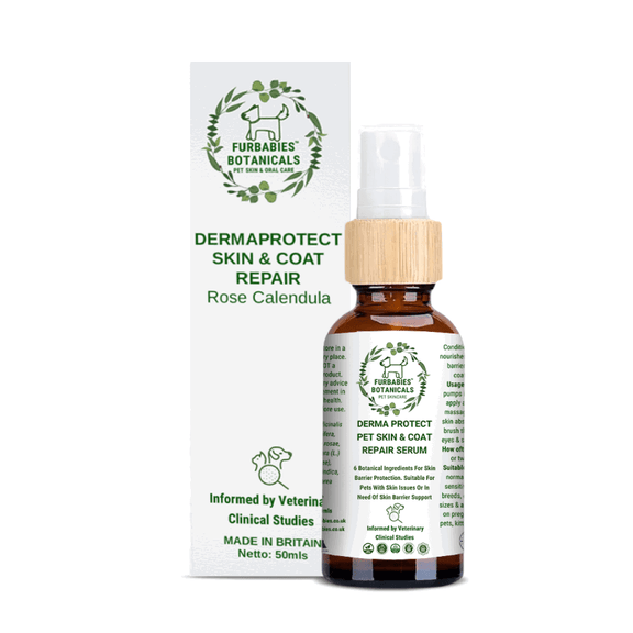 ROSE CALENDULA DERMAPROTECT SKIN REPAIR SERUM (50mls) - FurBabies™ Botanicals | Pet Skin Barrier Repair - ROSE CALENDULA DERMAPROTECT SKIN REPAIR SERUM (50mls) - VETERINARY RESEARCH INFORMED PET SKIN & ORAL CARE