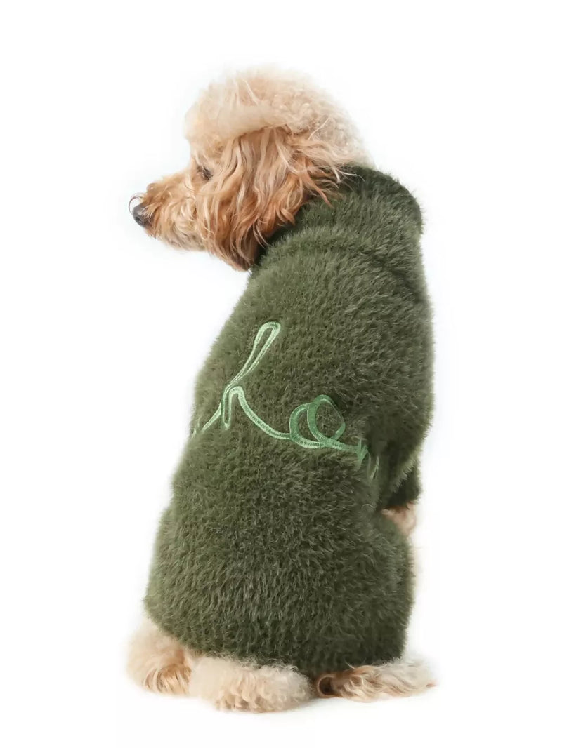 Eskimo Fuzzy Sweater Green Back
