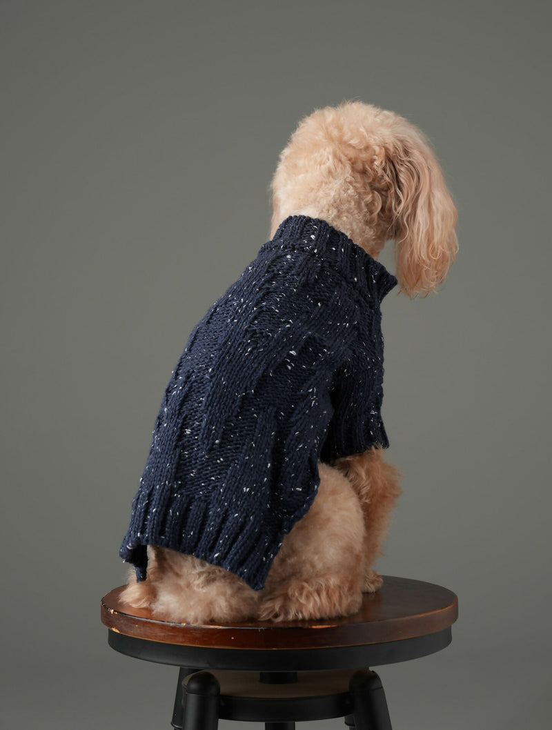 Glacier Pet Sweater - Navy Blue