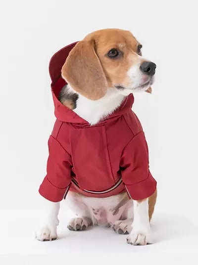 Tribeca Adjustable Velcro Raincoat Burgundy Main
