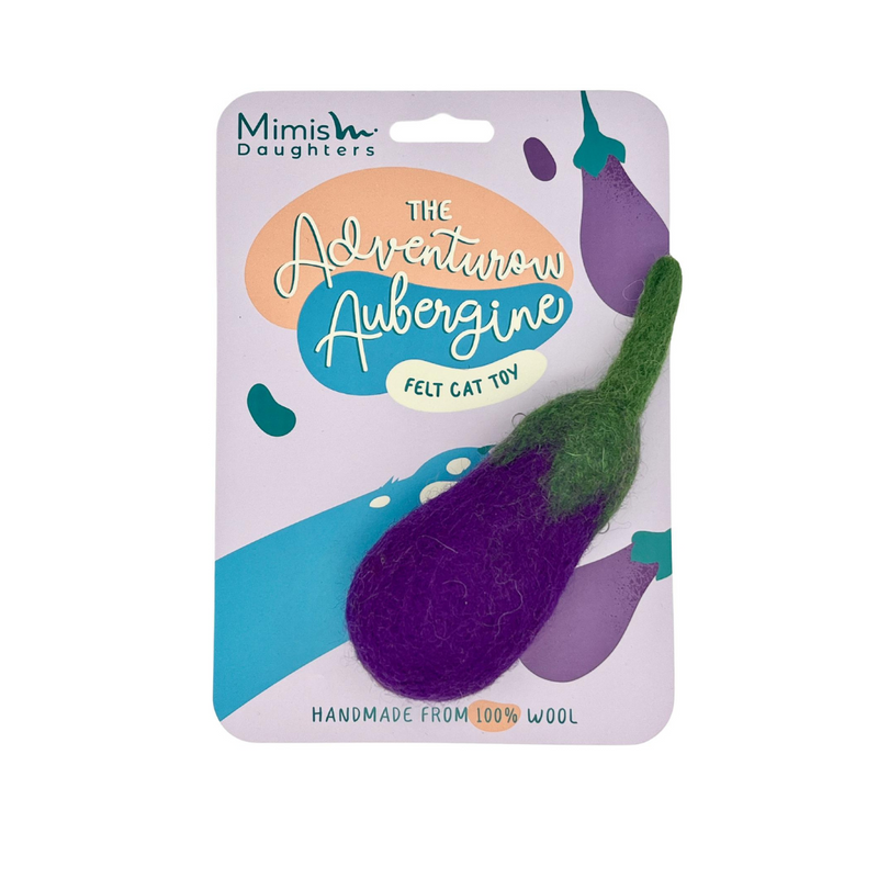 Adventurous Aubergine - Felt Cat Toy