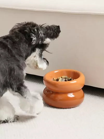 Soufflé Pet Bowl Amber Orange