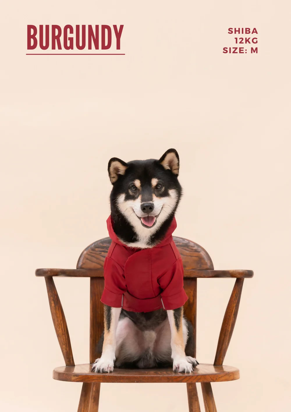 Tribeca Adjustable Velcro Raincoat - Burgundy Colour