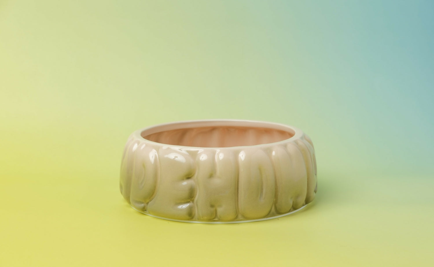 Puff Pet Bowl - Gradient Olive