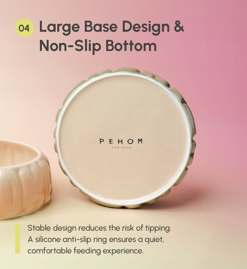 Puff Pet Bowl - Gradient Olive