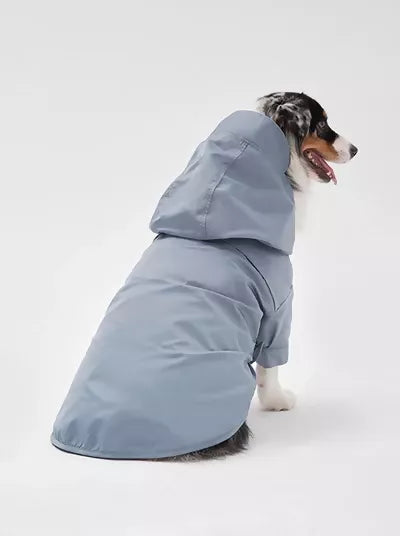 Tribeca Adjustable Velcro Raincoat Blue Back