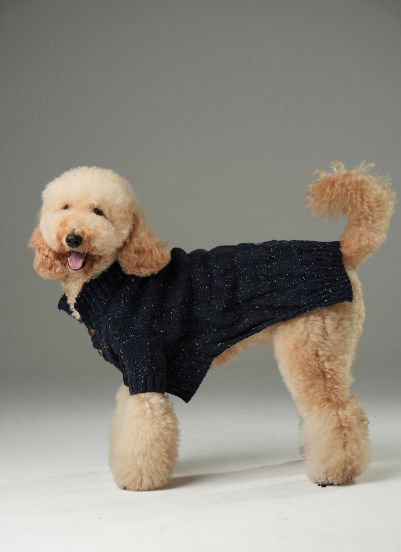 Glacier Pet Sweater - Navy Blue