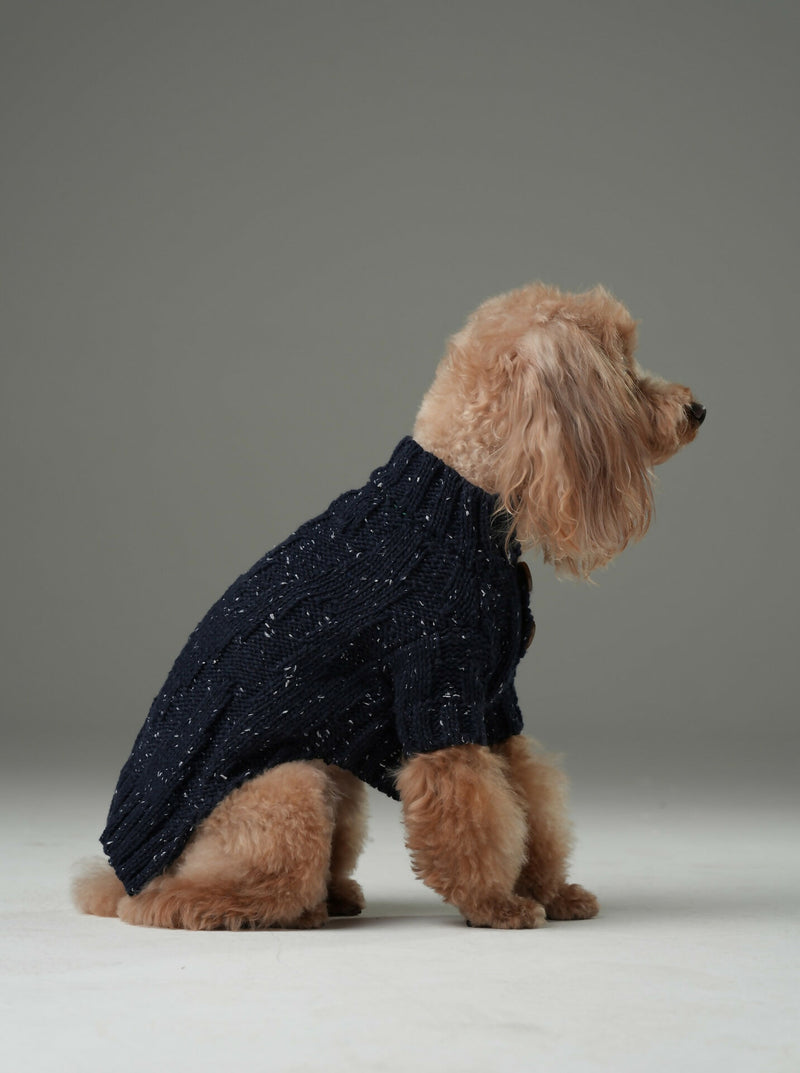 Glacier Pet Sweater - Navy Blue