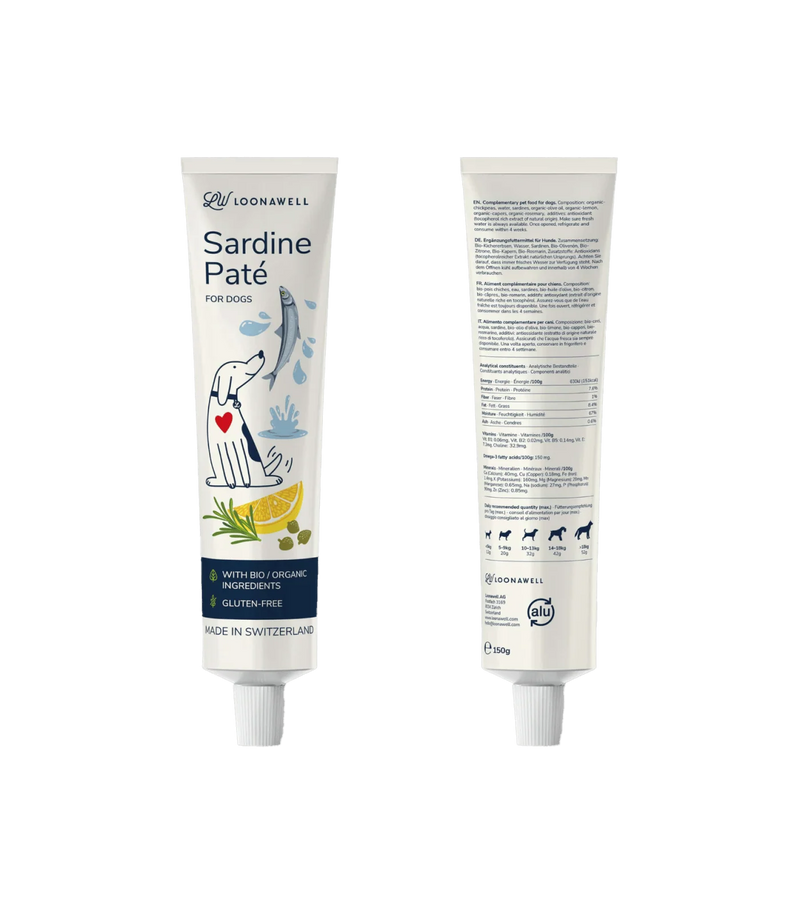 Sardine Pâté for Dogs | Organic Omega-3 Treat (150g)