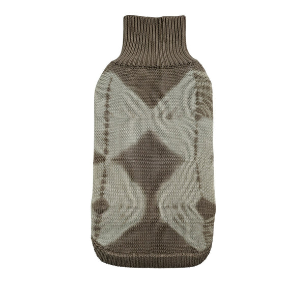 Wooliie_PetClothing_Sweater_SandVibePlainKnitPlant-DyedMerinoWoolDogSweater_Front