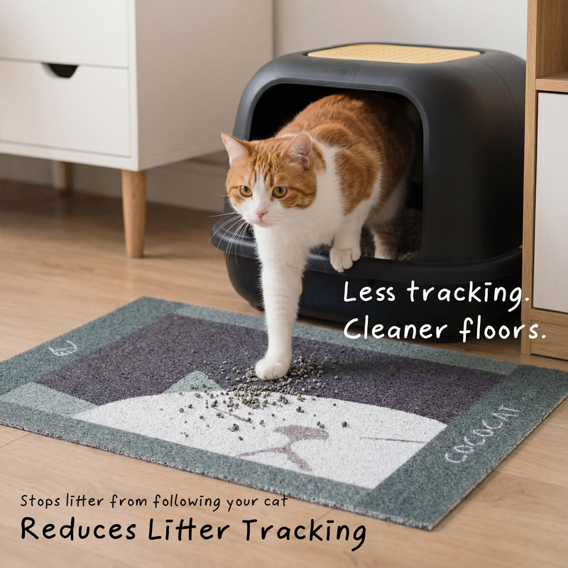 Cococat Coil Cat Litter Mat – Minimize Litter Tracking & Keep Floors Clean