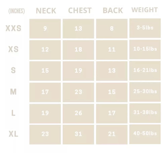 Eskimo Fuzzy Sweater Size Guide