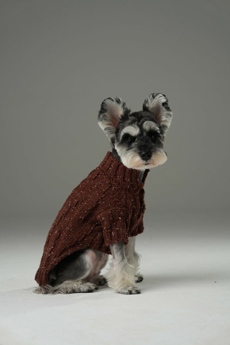 Glacier Pet Sweater - Burgundy