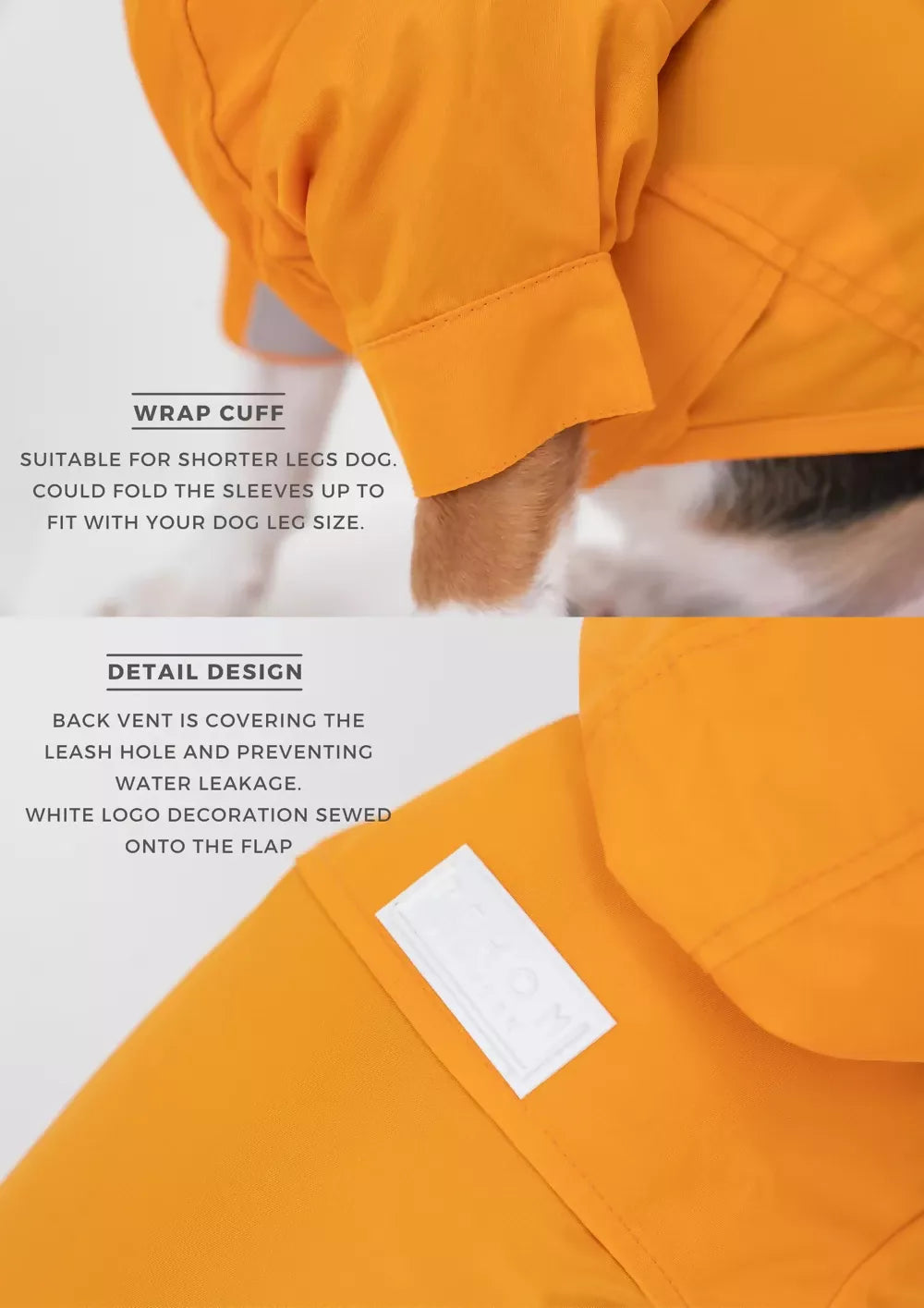 Tribeca Adjustable Velcro Raincoat - Styling 2