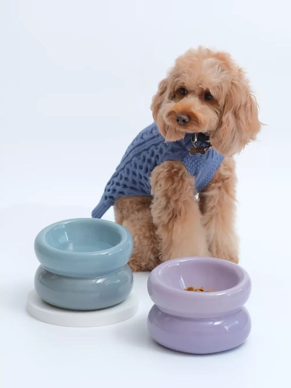 Soufflé Pet Bowl Frozen Blue 6