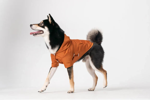 Bowery Raincoat Orange Side
