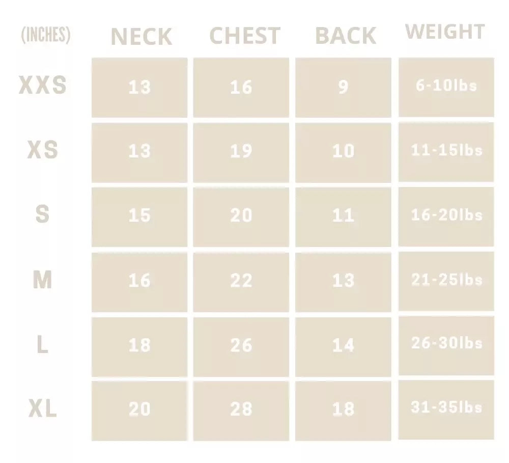 Bert Cardigan Sweater Size Guide