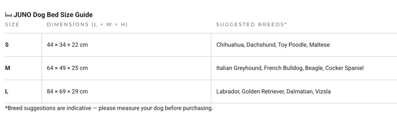 JUNO Natural Jute Odour Control Dog Bed