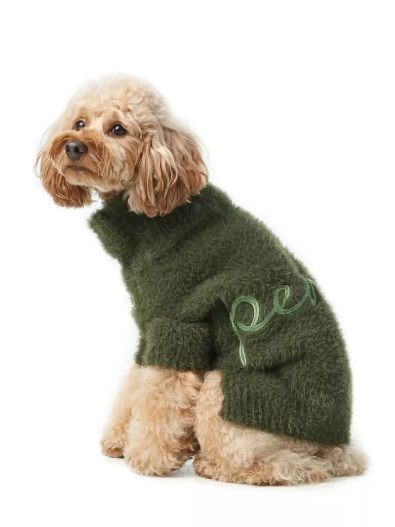 Eskimo Fuzzy Sweater Green Side