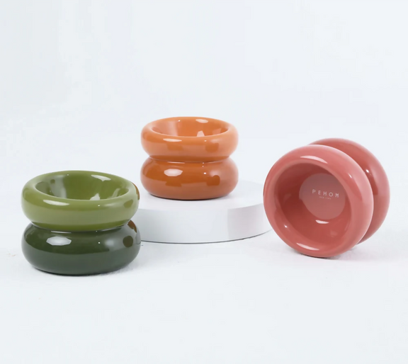 Soufflé Pet Bowl Amber Orange 6