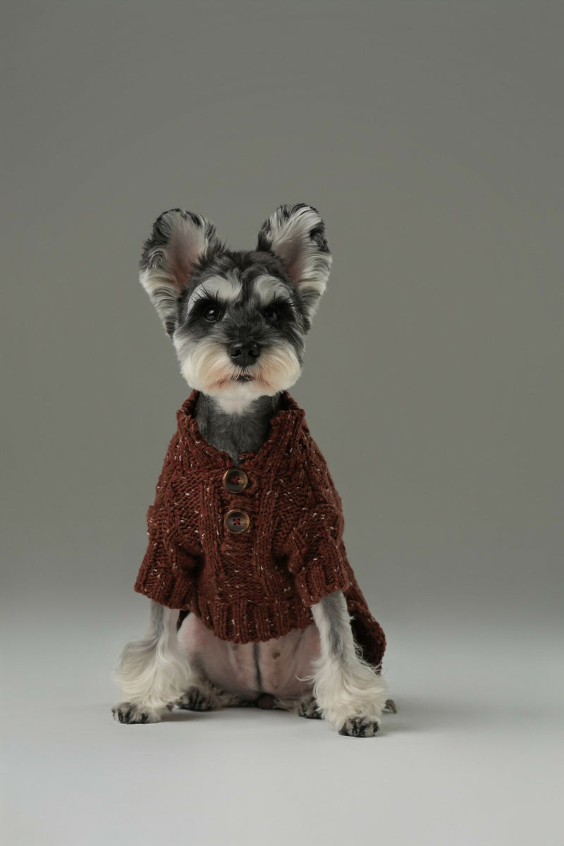 Glacier Pet Sweater - Burgundy